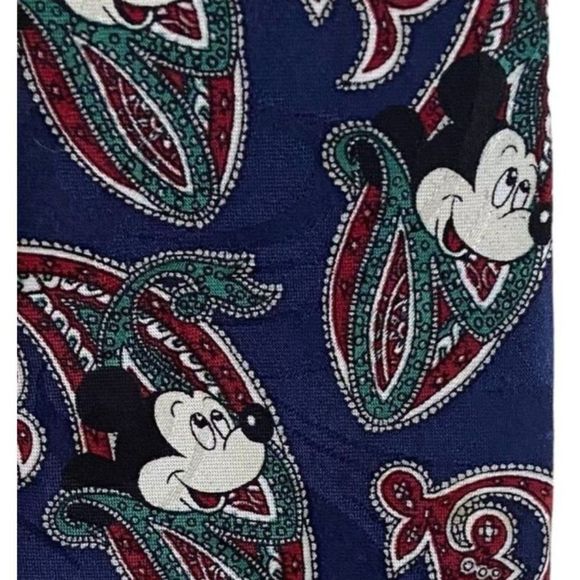 Disney Balancine Inc. The Tie Works Mickey Mouse Navy Blue Neck Tie 54" - Picture 2 of 5